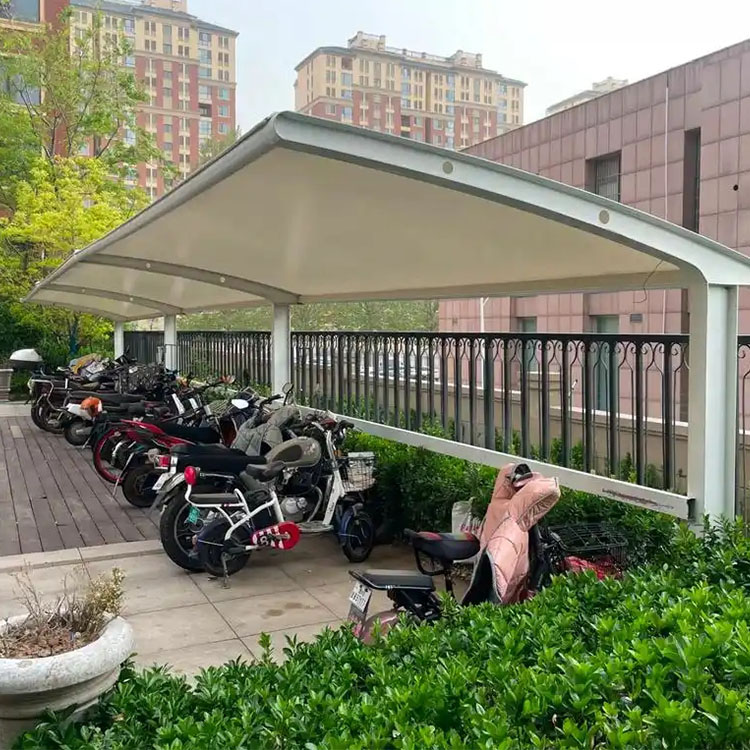 明光市膜结构电动车棚